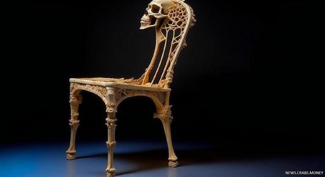 Работник морга построил себе кресло из человеческих костей
