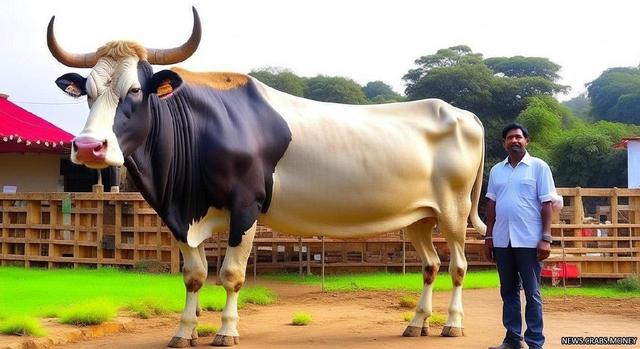 Индус вырастил огромную священную корову размером с дом