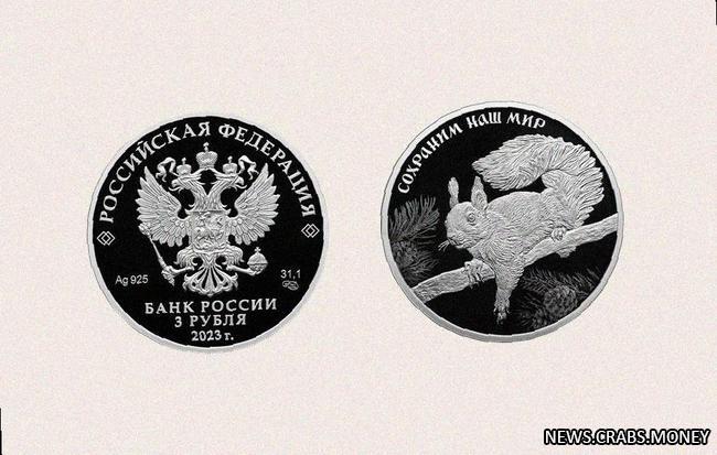 Центробанк выпускает уникальные монеты в честь Белки обыкновенной