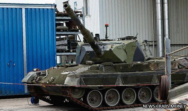 10 танков Leopard 1 доставлены из Дании на Украину для укрепления обороноспособности