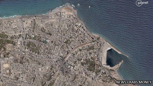 Ужас в Ливии: жертвы наводнения на спутниковых снимках