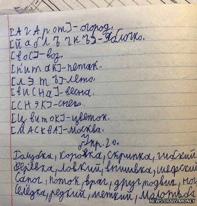 Учительница-мигрантка в Одинцово преподает русский язык с ошибками