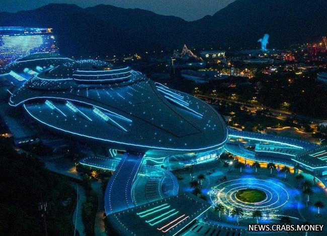 В Китае открыт самый большой в мире морской научный парк Чжухай Чимелонг в форме гигантского НЛО.