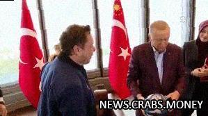 Маск встретился с Эрдоганом и привёл сына с необычным именем  Лил Х
