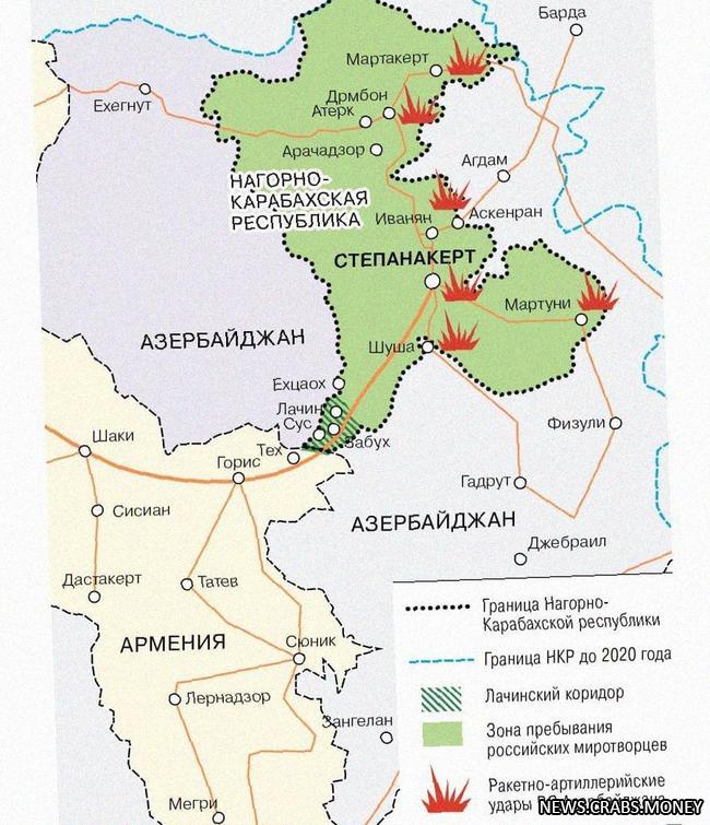 Продолжаются бои в Карабахе, ВС Азербайджана используют артиллерию и авиацию.