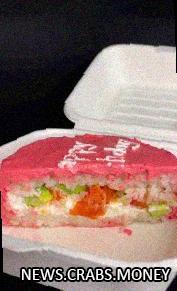 Гении из Казани придумали Sushi cake  торты с начинкой из роллов и суши