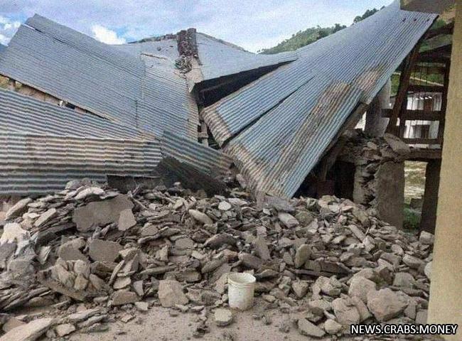 Разрушительное землетрясение в Непале: много пострадавших.