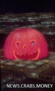 Гигантская сфера MSG Sphere в Лас-Вегасе превращается в огромную КАПСУЛУ страха для Хэллоуина