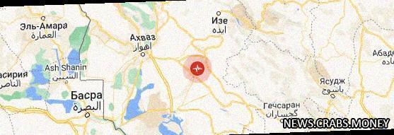 Сильное землетрясение магнитудой 5,2 в Иране