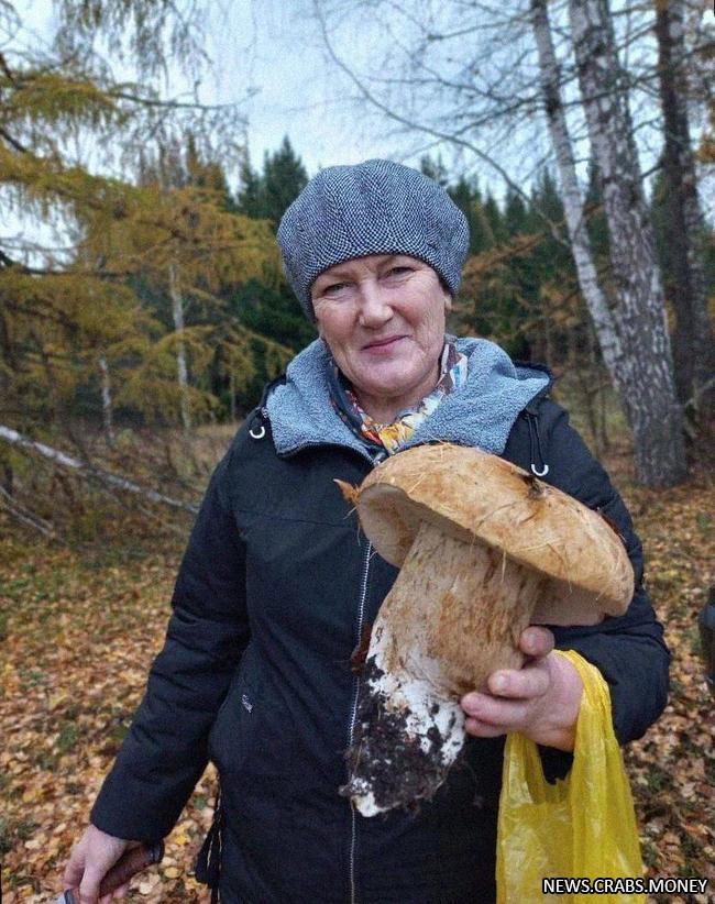 Башкирия нашла гигантский белый гриб весом почти килограмм