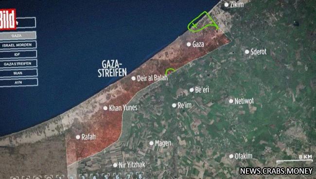 Израиль контролирует 7 кв. км в северном секторе Газа