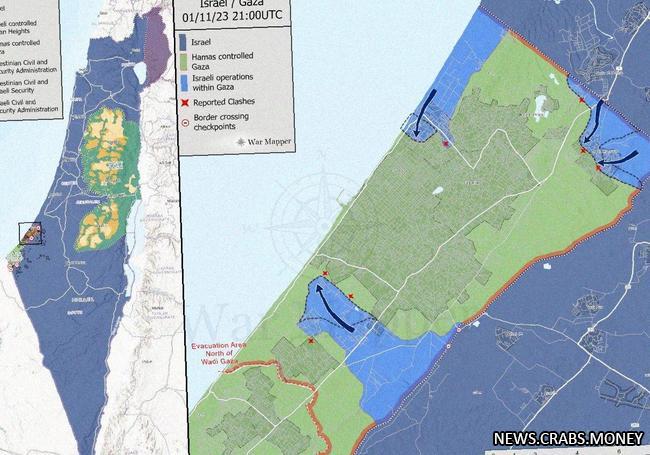 Израиль окружил Газу, - сообщает Генштаб IDF