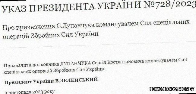 Зеленский назначил нового командующего ССО: Сергей Лупанчук