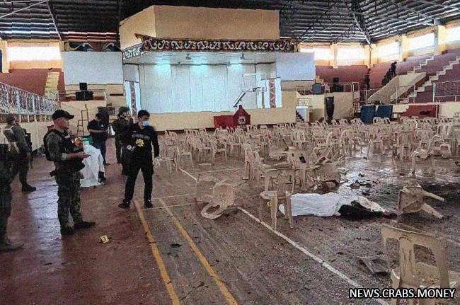 Взрыв бомбы на католической мессе на Филиппинах: погибли 4 человека и более 50 ранены