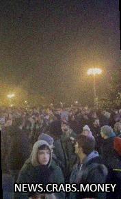 Ночные протесты в Белграде после выборов