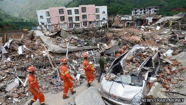 Землетрясение в Китае: пострадавших более тысячи, 131 погибший
