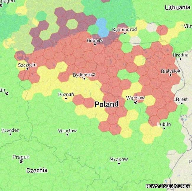 Россия отключила GPS в Польше и Сувалкском коридоре