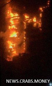 Крупный пожар охватил больницу Ганди в Тегеране