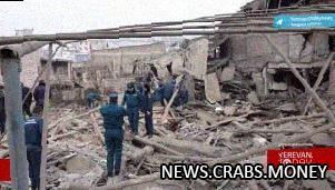 Взрыв в Ереване: два дома разрушены, выявлены жертвы