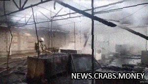Ликвидировано открытое горение на рынке в Кабардино-Балкарии, без пострадавших