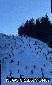 Пьяные лыжники парализовали горнолыжный склон в Австрии