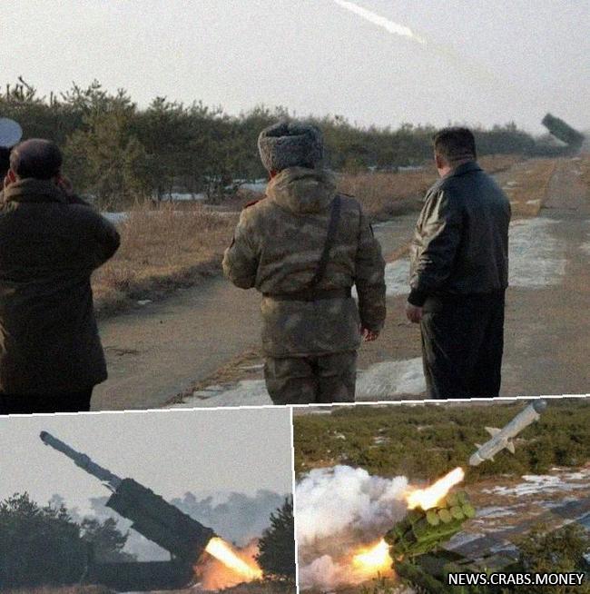 Ким Чен Ын выпустил новую противокорабельную ракету в испытательном полете.
