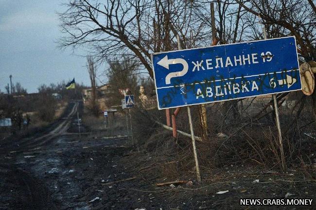 Часть гарнизона Авдеевки в плену после выхода из города