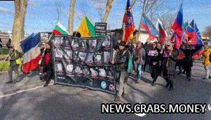 В Париже прошла акция в память о детях, погибших в Донбассе
