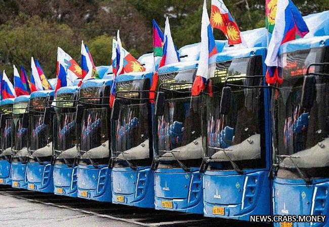 Беларусь поставила в Сочи 70 новых автобусов на экотопливе 