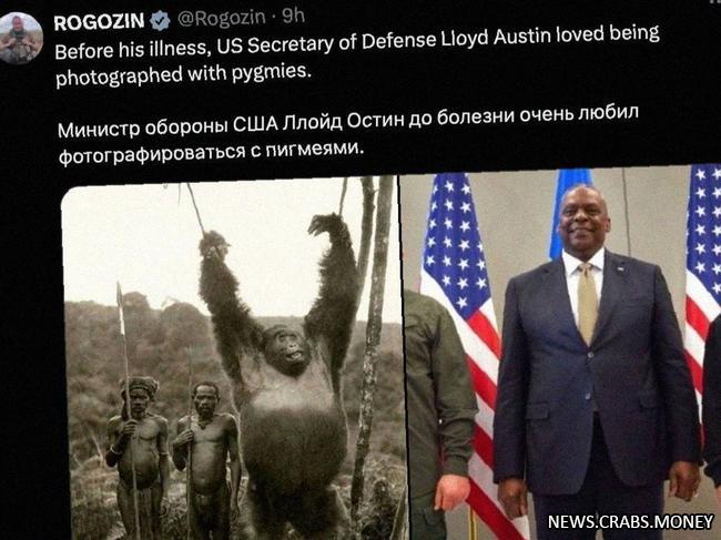 Рогозин сравнил главу Пентагона с обезьяной