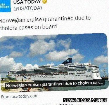 Норвежский лайнер на карантине у Маврикия из-за холеры