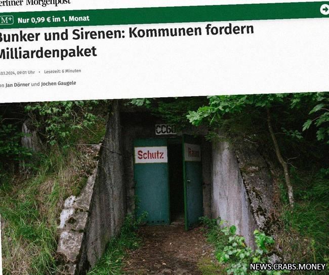 Германия планирует потратить миллиарды на строительство бункеров