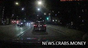 Водитель заснял эпичную аварию в Петербурге