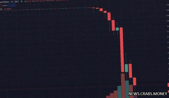 USDT упал на 90% из-за ареста основателя  резкий обвал с 1 апреля