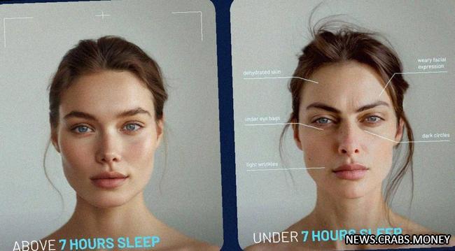 Недосып влияет на внешность: морщины и круги под глазами