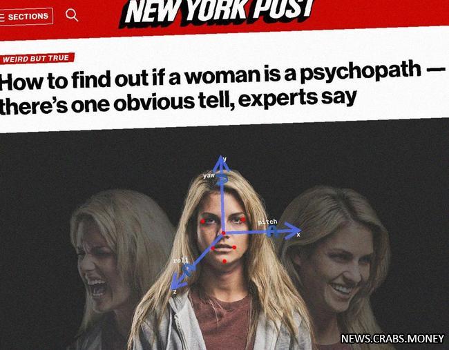 Поза головы: признак психопатии у женщин?