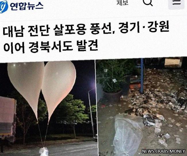 Ким Чен Ын загрязнил Южную Корею макулатурой через воздушные шары
