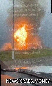 Взрыв на газохранилище под землей в российском Саратове