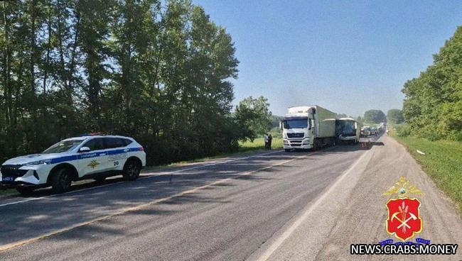 Авария в Кемеровской области: автобус врезался в фуру, есть пострадавшие