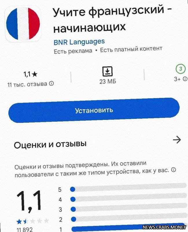 Россияне убили приложение для изучения французского языка